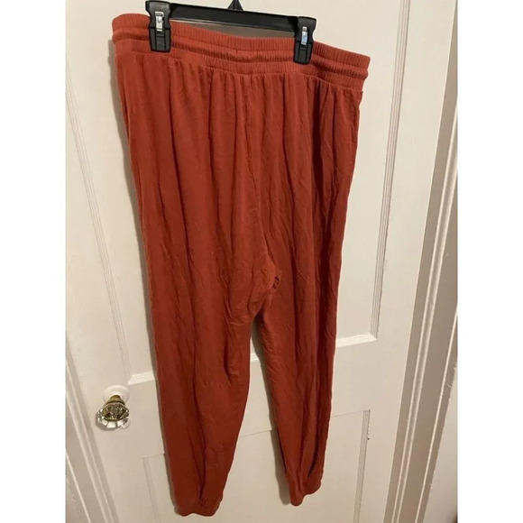 Melloday Women's Size X-Large Orange Casual Jogger Pants - Picture 6 of 7